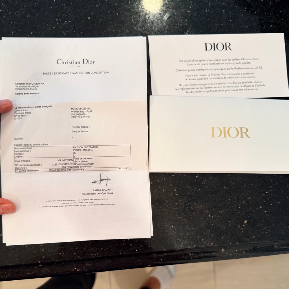 Dior Beige And Gold Python Pattern Bag - image 5